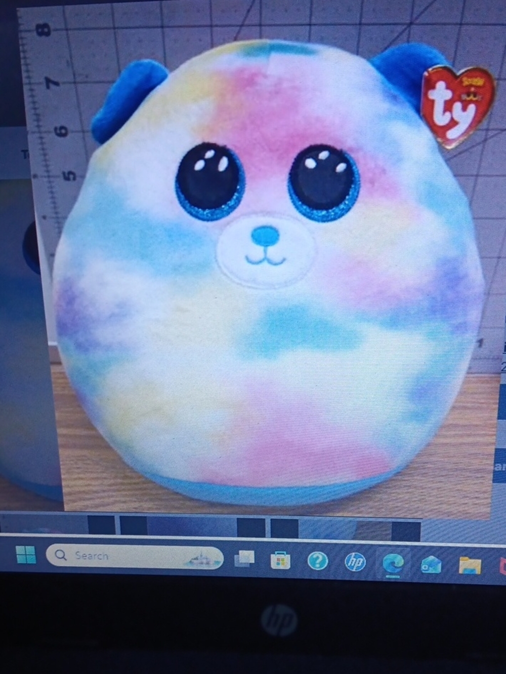Ty Rainbow Squish a boos Cat Hope New